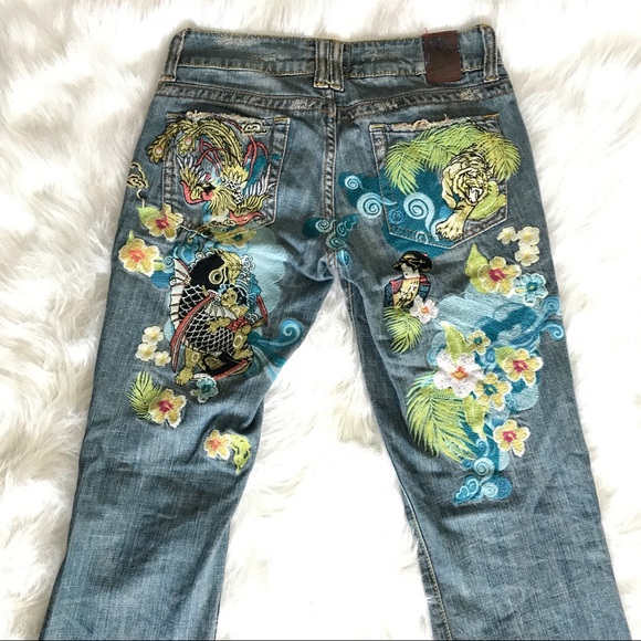 Marlow Jeans Vintage Marlow Jeans Embroidered Asian Tiger 275